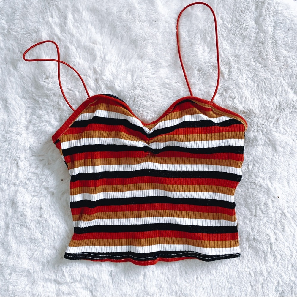 Urban Outfitters Crop Striped Tank
